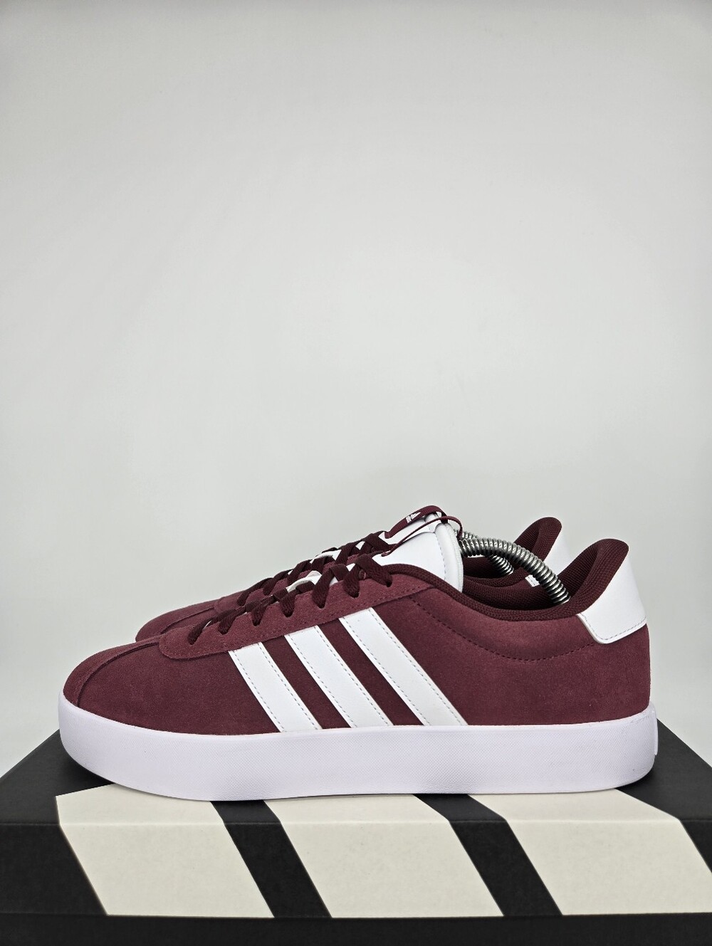 adidas Men's VL Court 3.0 IF4457 Shadow Red Cloud White Shoes Size 12.5